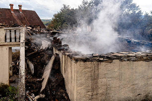 Professional Fire Damage Removal technician working in Dublin, TX